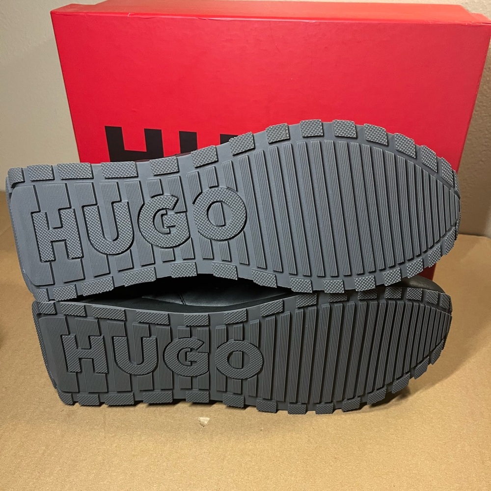 HUGO Boss Men's Cubite Runn Black Sneakers 11 - Picture 7 of 12